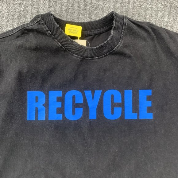 Gallery Gray Short Sleeve Letter Graffiti Print - Picture 2 of 12